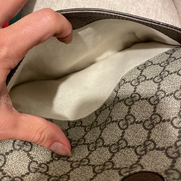 ⚡️Gucci Neo GG Supreme Crossbody Small Messenger Bag with Stripe Canvas Strap - Picture 14 of 16